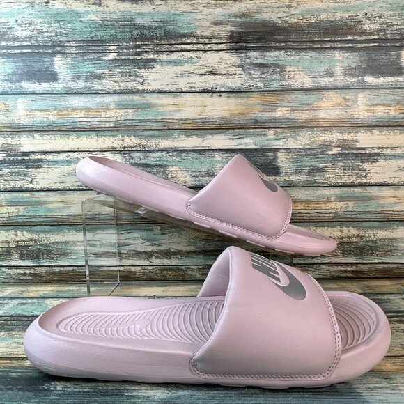 Nike Sandals Womens Size 12 Pink Slides Slip Ons Comfort Casual Lightweight - Picture 1 of 11